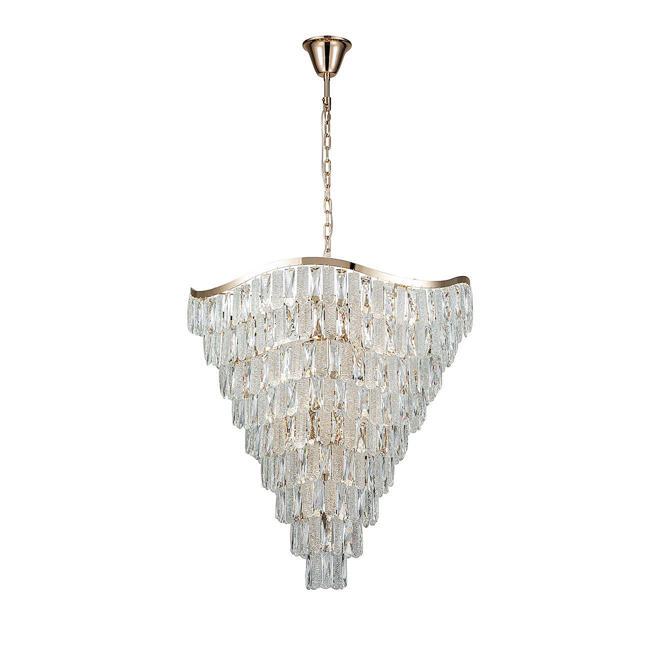 V000395 Подвесная люстра Indigo Ambra V000395 12030/13P Gold