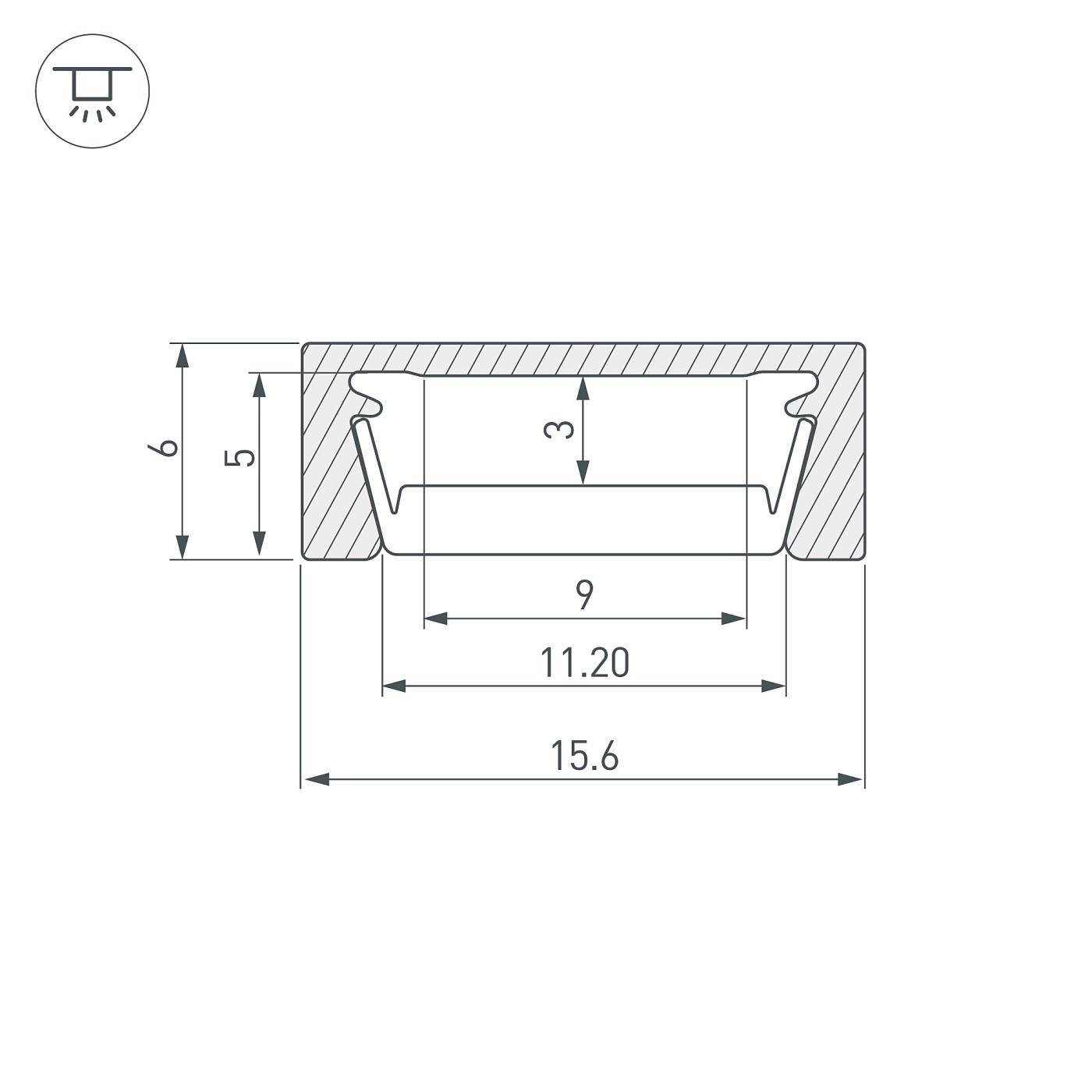 044540 Профиль Arlight MIC 044540
