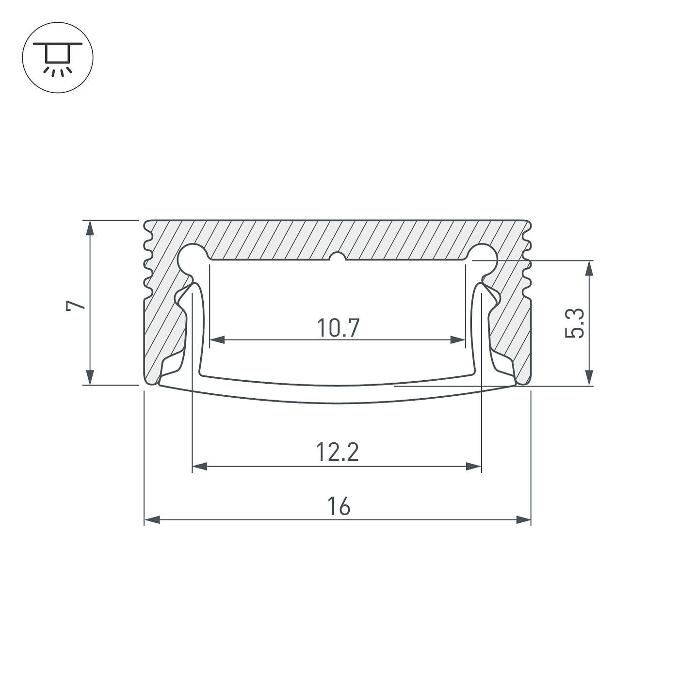 Профиль Arlight Sl-Slim 036834