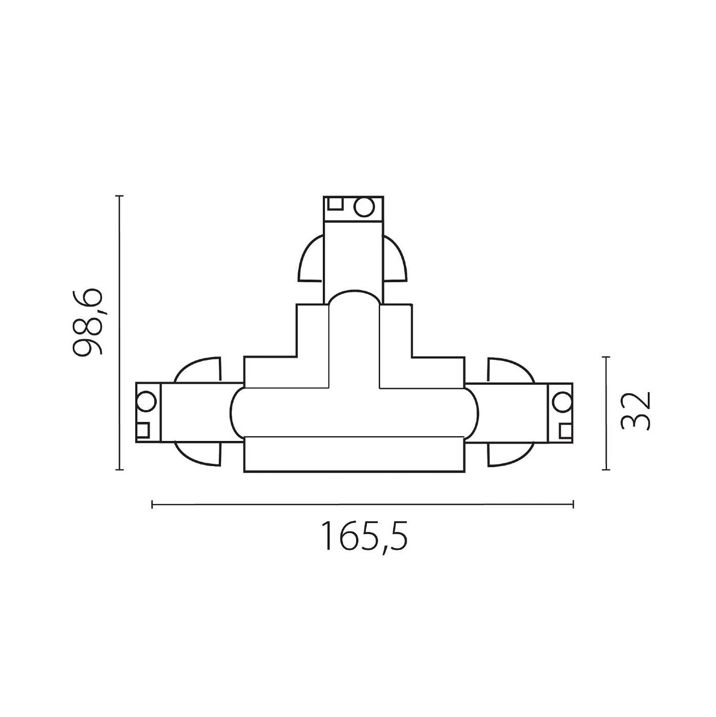 504136-FRPSL Коннектор для шинопровода Lightstar Quattro 504136-FRPSL
