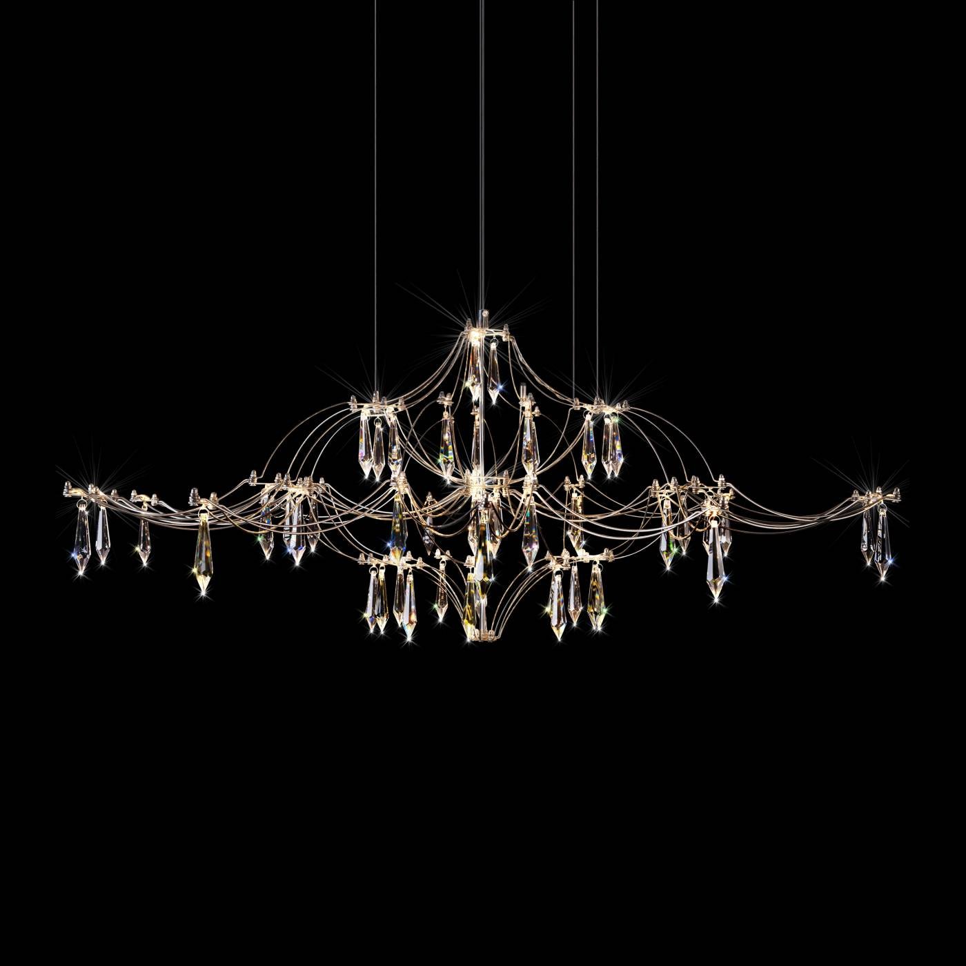 10587/1000 Silver Asfour Подвесная люстра Mira Loft It 10587/1000 Silver Asfour