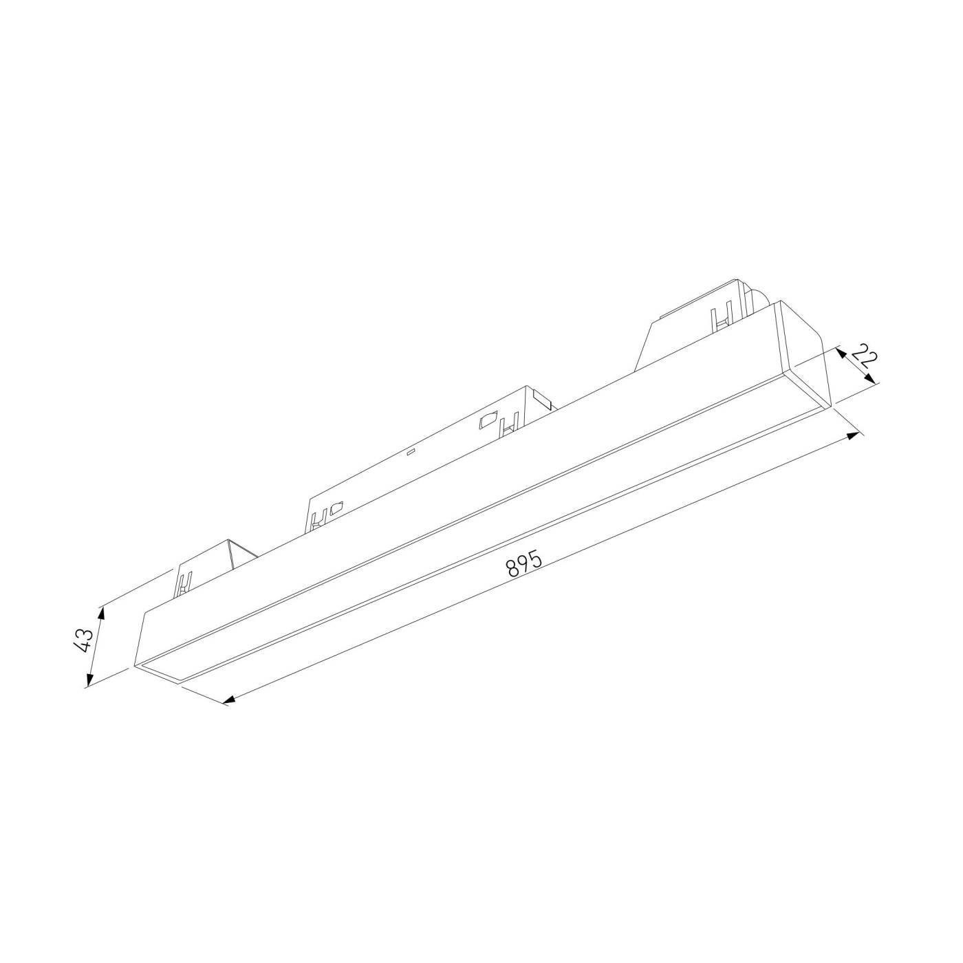Трековый светильник Elektrostandard Slim Magnetic Slim Magnetic L02 Трековый светильник 30W 3000K (черный) 85034/01