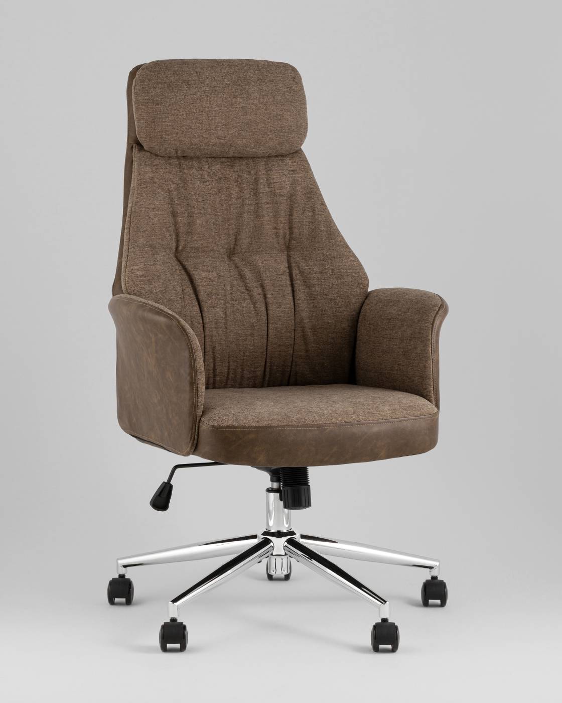 Офисное кресло Stool Group YF-0515 ZE119A-3+FH-65 brown retro