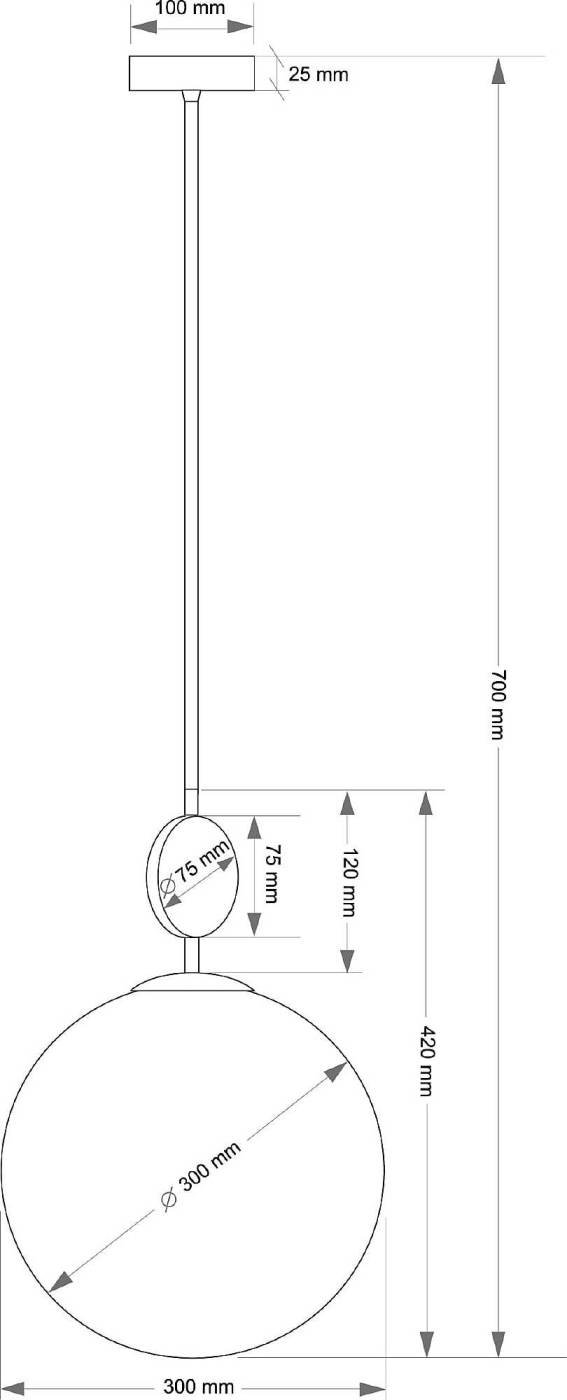Светильник потолочный Kutek Dimaro DIM-ZW-1(BN)300