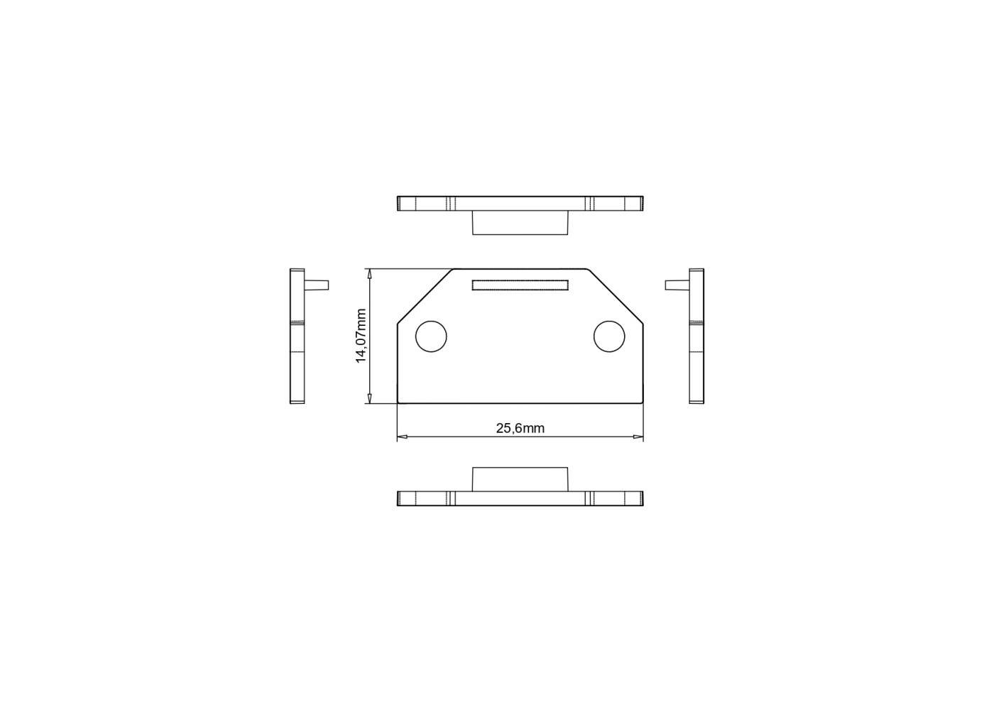 00-00040760 Заглушка для профиля Комплектующие SWG LUMKER 00-00040760