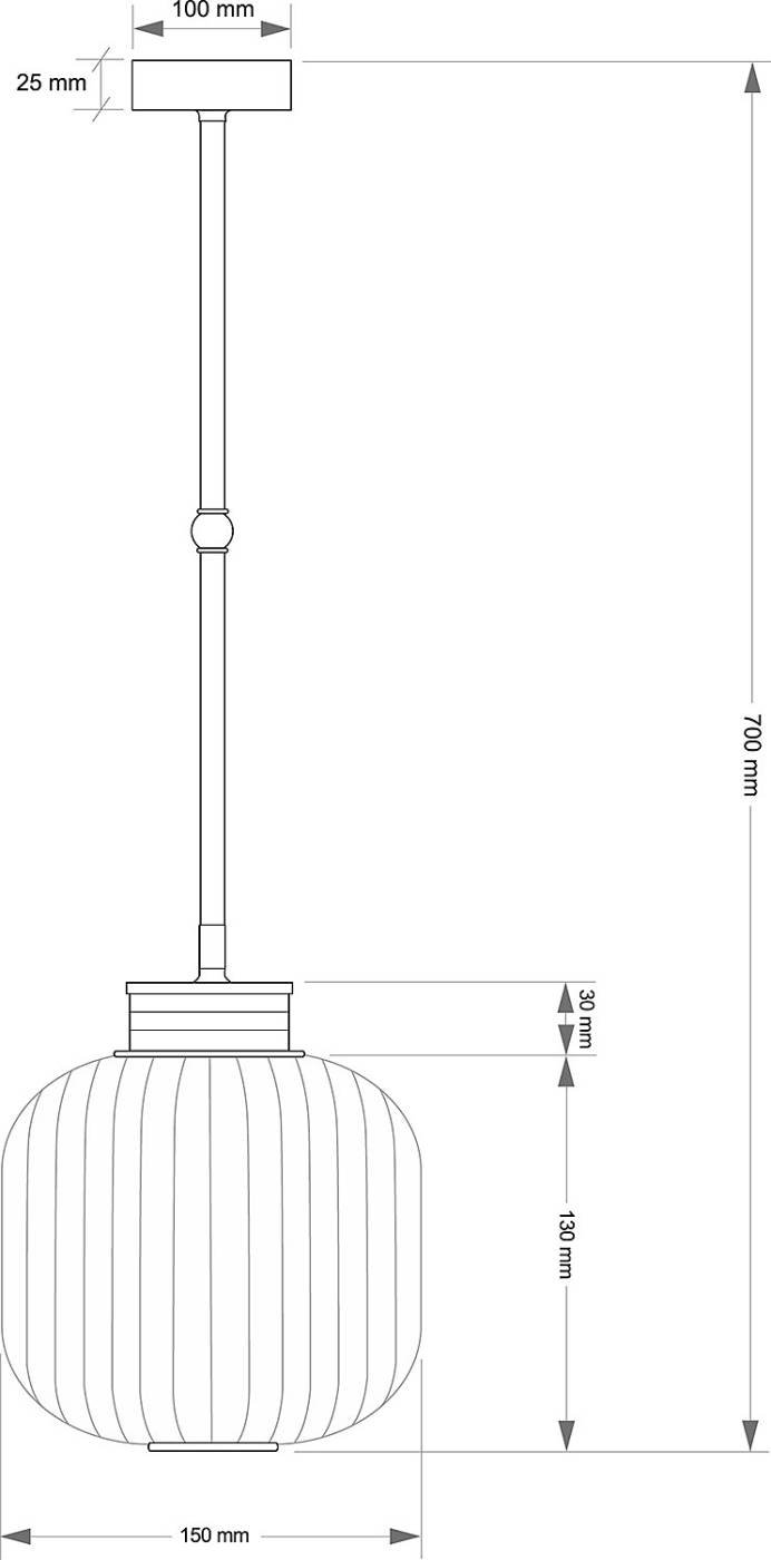 Светильник потолочный Kutek Alba ALB-ZW-1(P)150