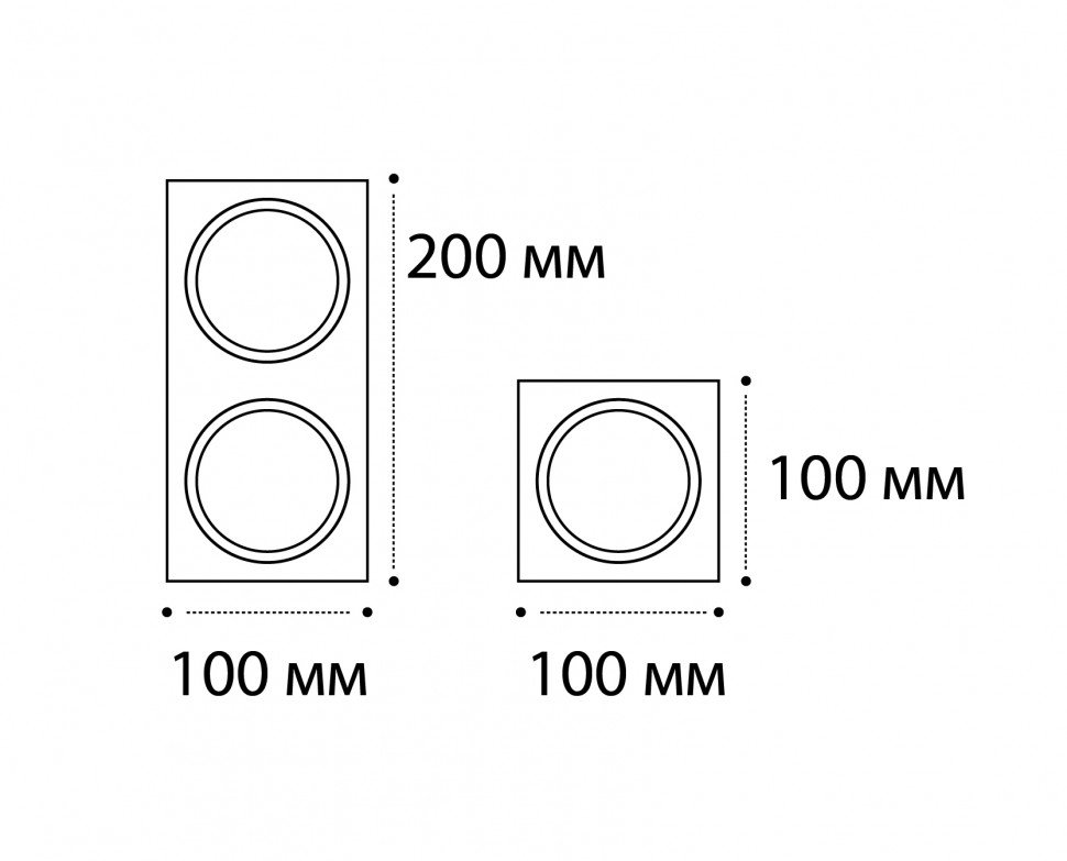 M01-1019 black Рамка для светильников M01-1009, M01-1010 Italline M01-1019 black