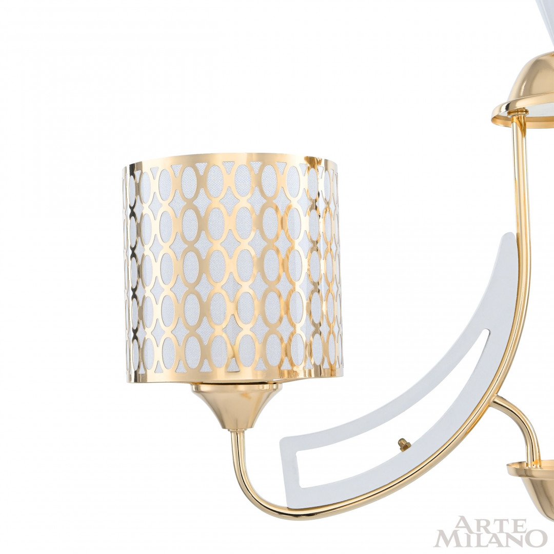 303387/3 Wh/Gd Подвесная люстра Arte Milano Florentia-3387 303387/3 Wh/Gd
