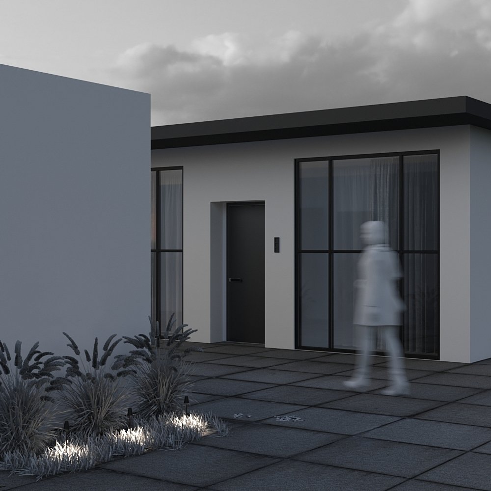 O504FL-L1B3K Уличный наземный светильник Maytoni Cane O504FL-L1B3K