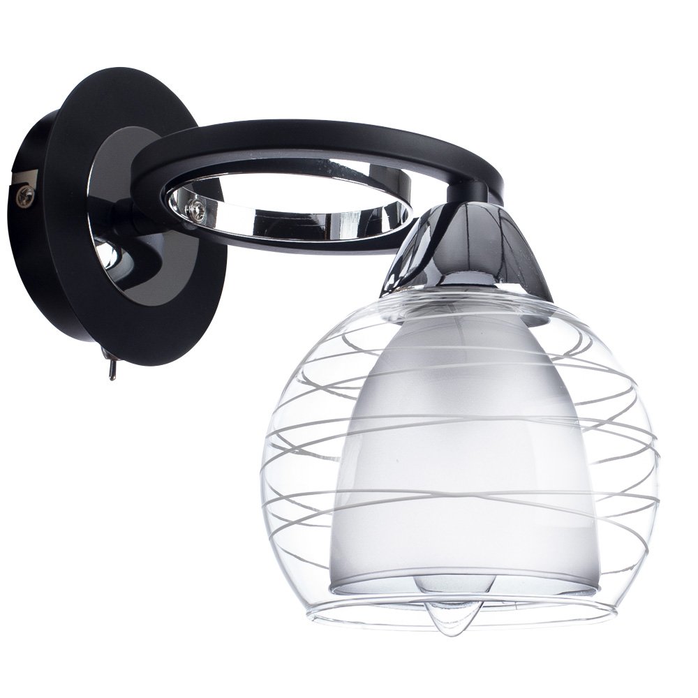 A1604AP-1BK Настенное бра с выключателем Arte Lamp Ginevra A1604AP-1BK