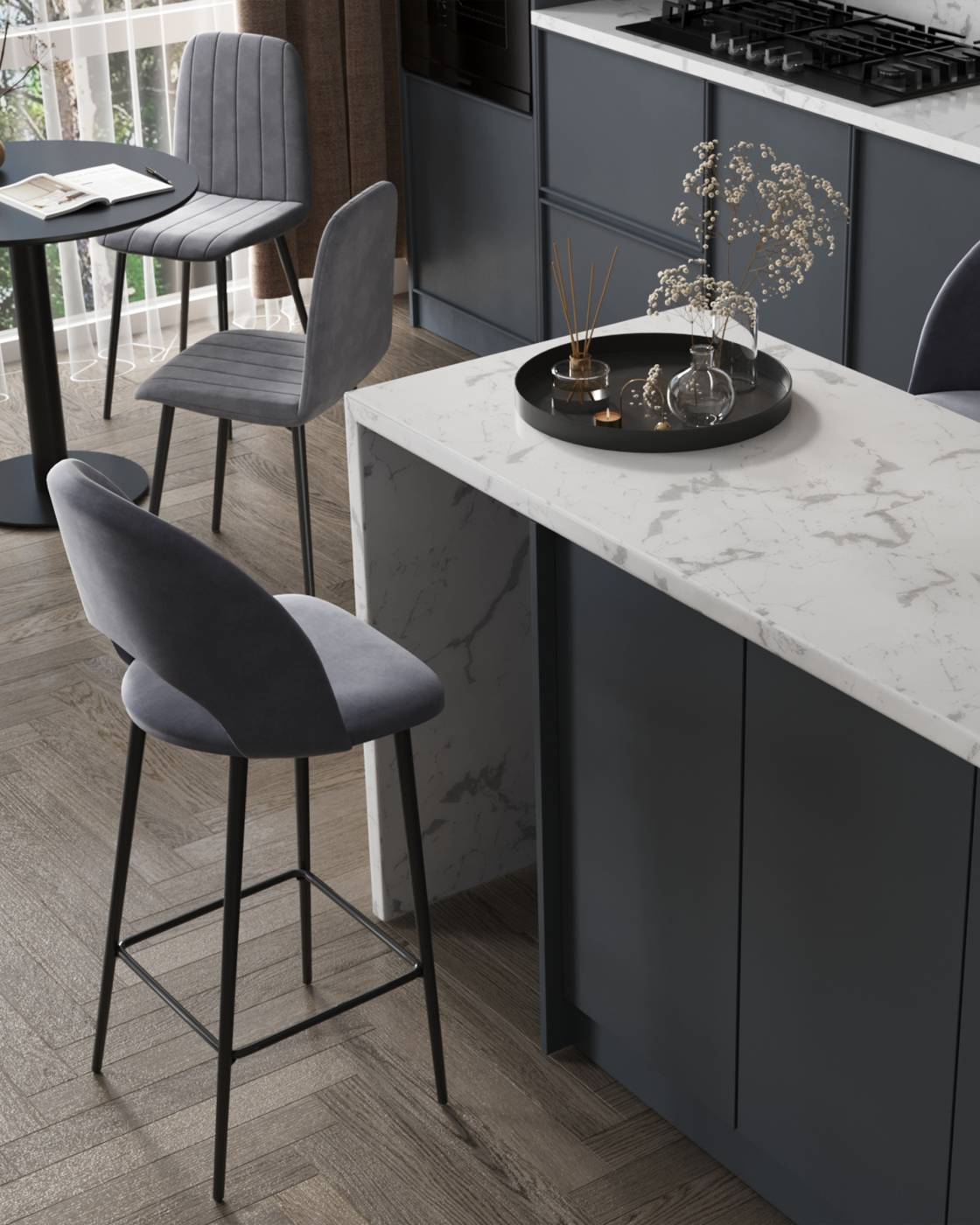 Барный стул Stool Group LV-122-H14-01B-01
