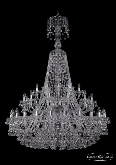 Подвесная хрустальная люстра 1409 Bohemia 1409/24+12+6/460/XL-175/2d Ni