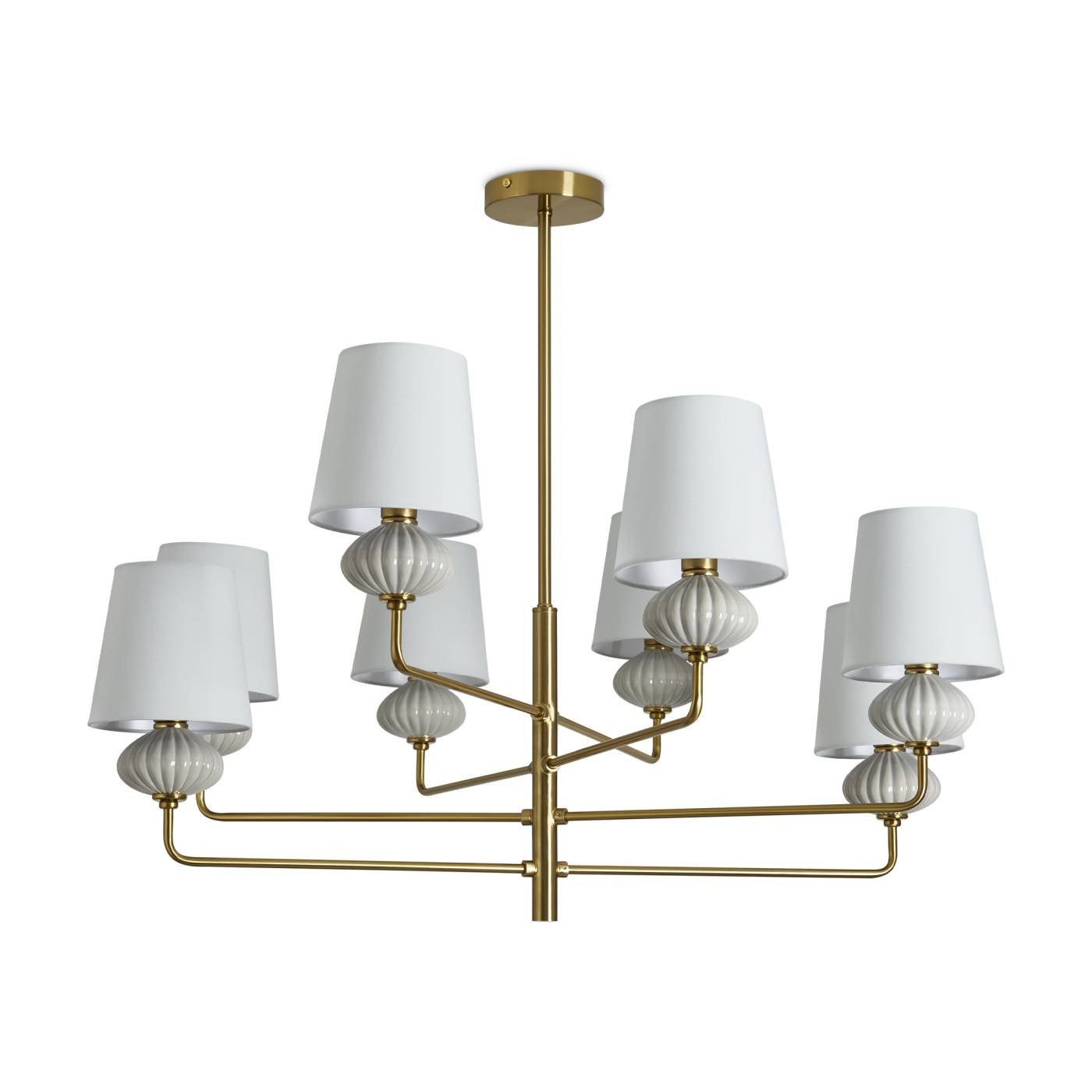 FR2029PL-08BS Люстра на штанге Freya Ceramics FR2029PL-08BS