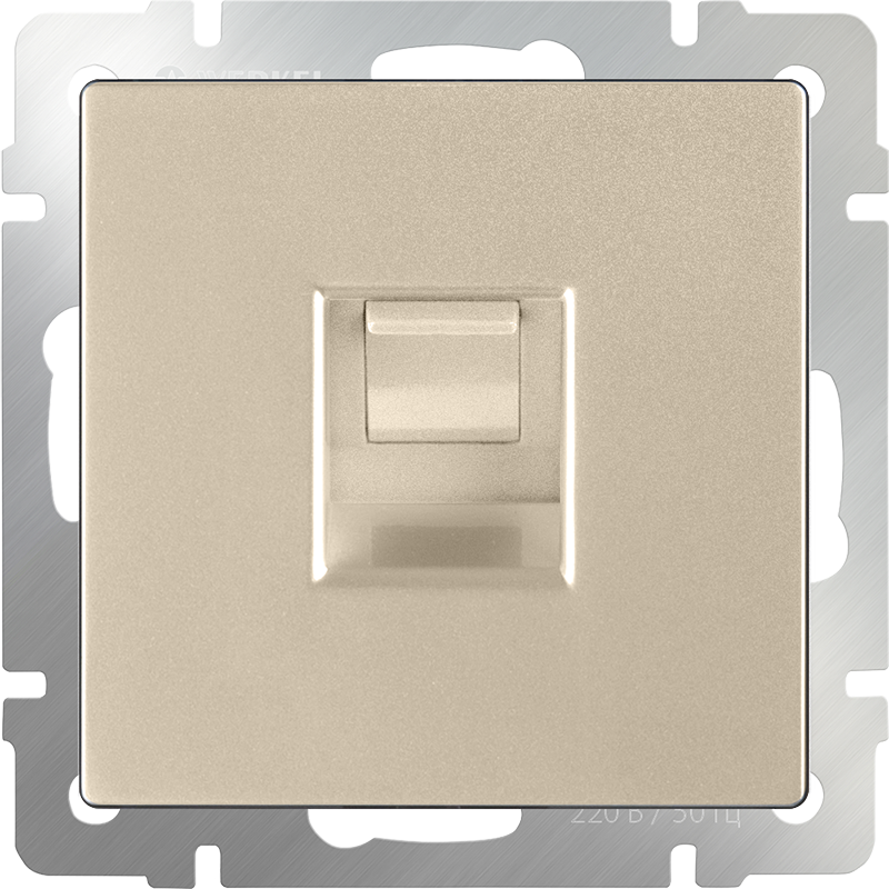 W1181011/ Розетка Ethernet RJ-45 (шампань) Розетка Werkel W1181011/ Розетка Ethernet RJ-45 (шампань)
