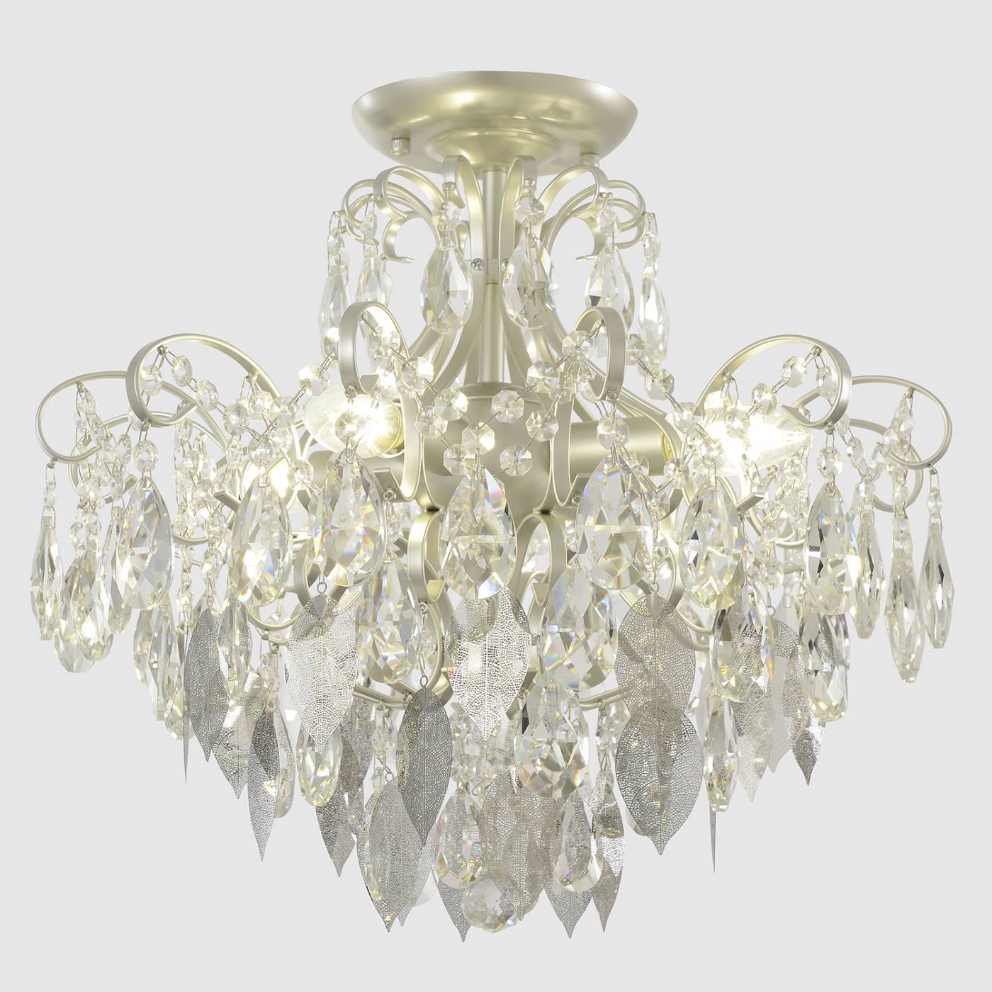 ESMIRALDA PL4 SILVER Потолочная люстра Crystal Lux Esmiralda ESMIRALDA PL4 SILVER