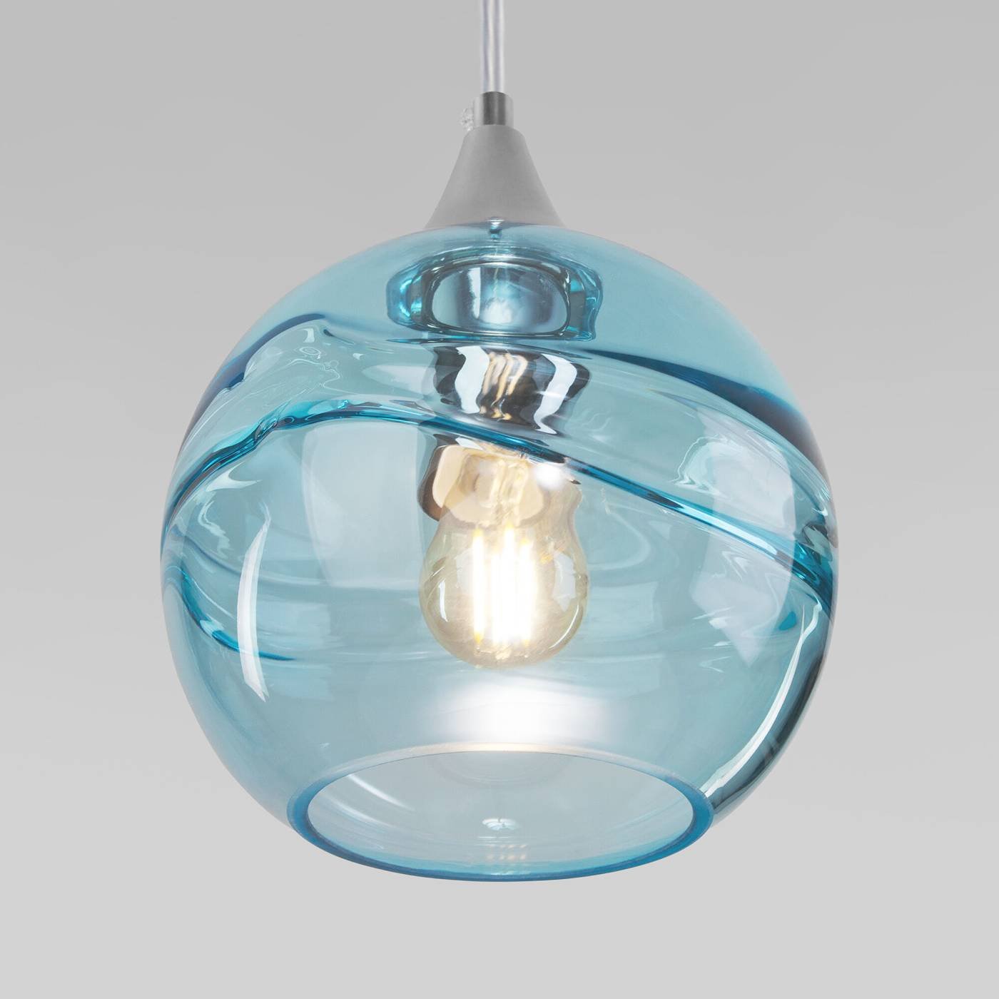 50221/1 голубой Светильник подвесной Eurosvet Lotus 50221/1 голубой