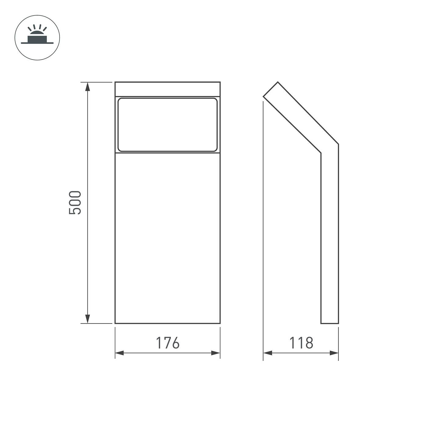 Уличный наземный светильник Arlight 029991