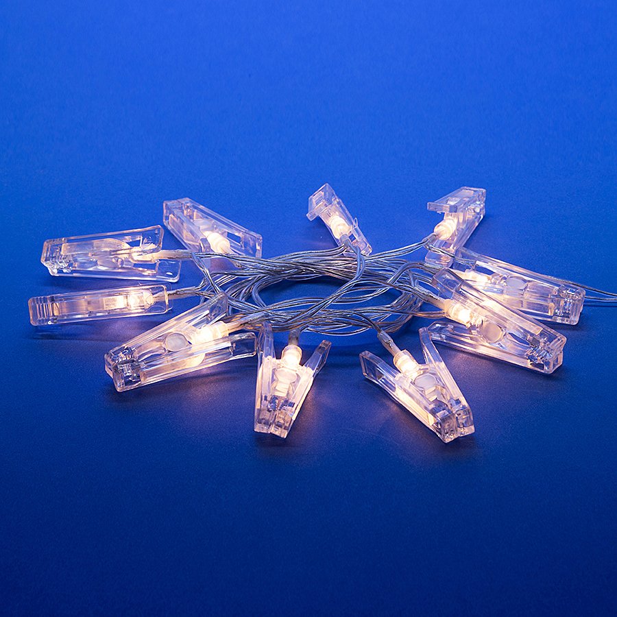 Гирлянда Uniel ULD-S0200-010/STB/2AA WARM WHITE IP20 CLIPS