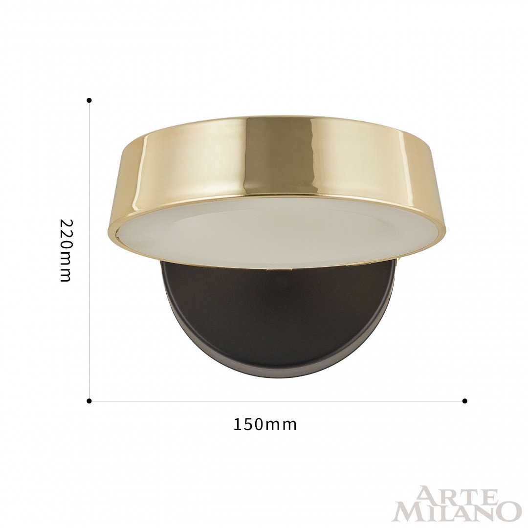 271079/1B BK/GD Настенное бра Arte Milano Ferrara71079 271079/1B BK/GD