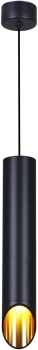 Подвесной светильник 16007-0.9-001LD 300mm GU10 BK+GD