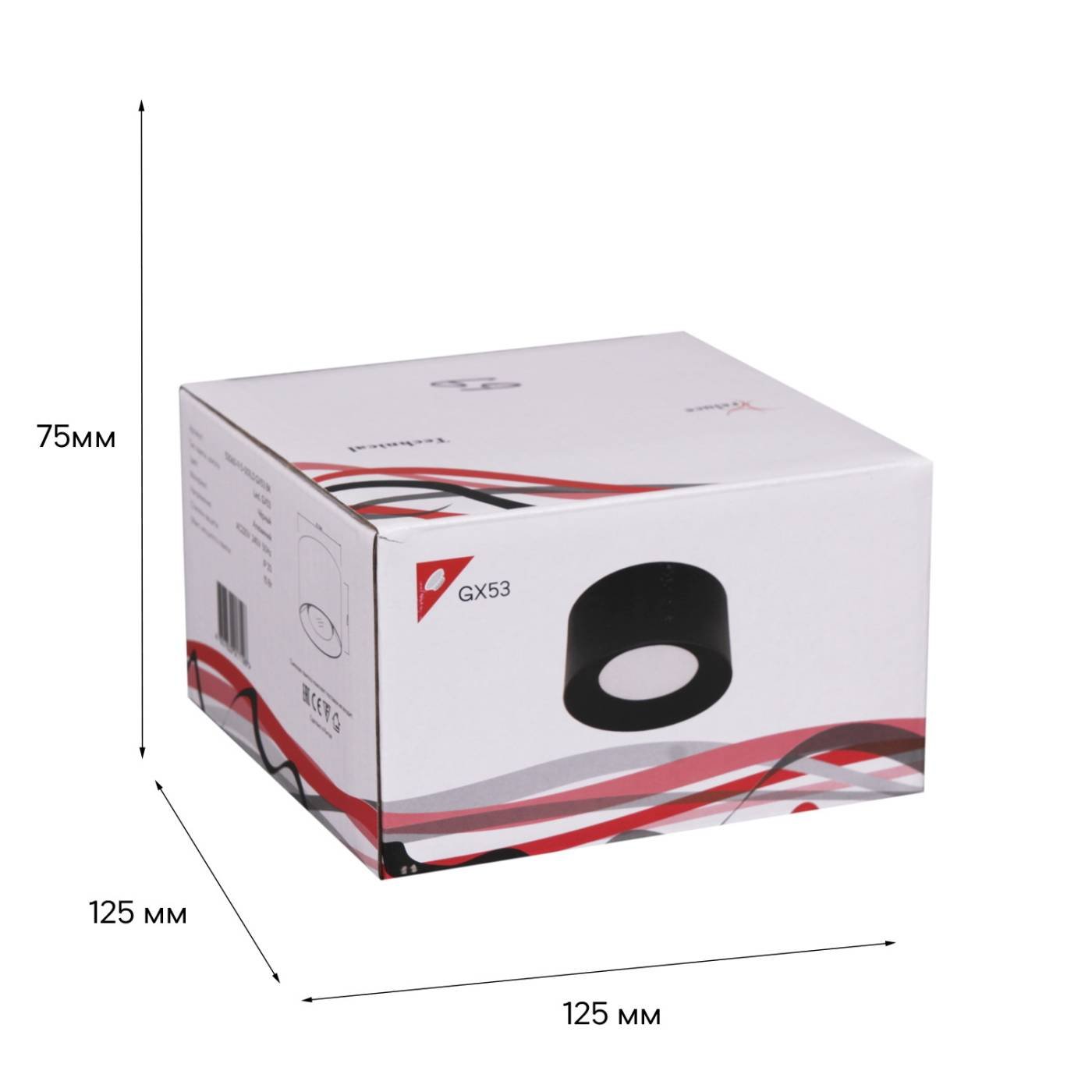 Накладной светильник Reluce 53060-9.5-001LD GX53 BK