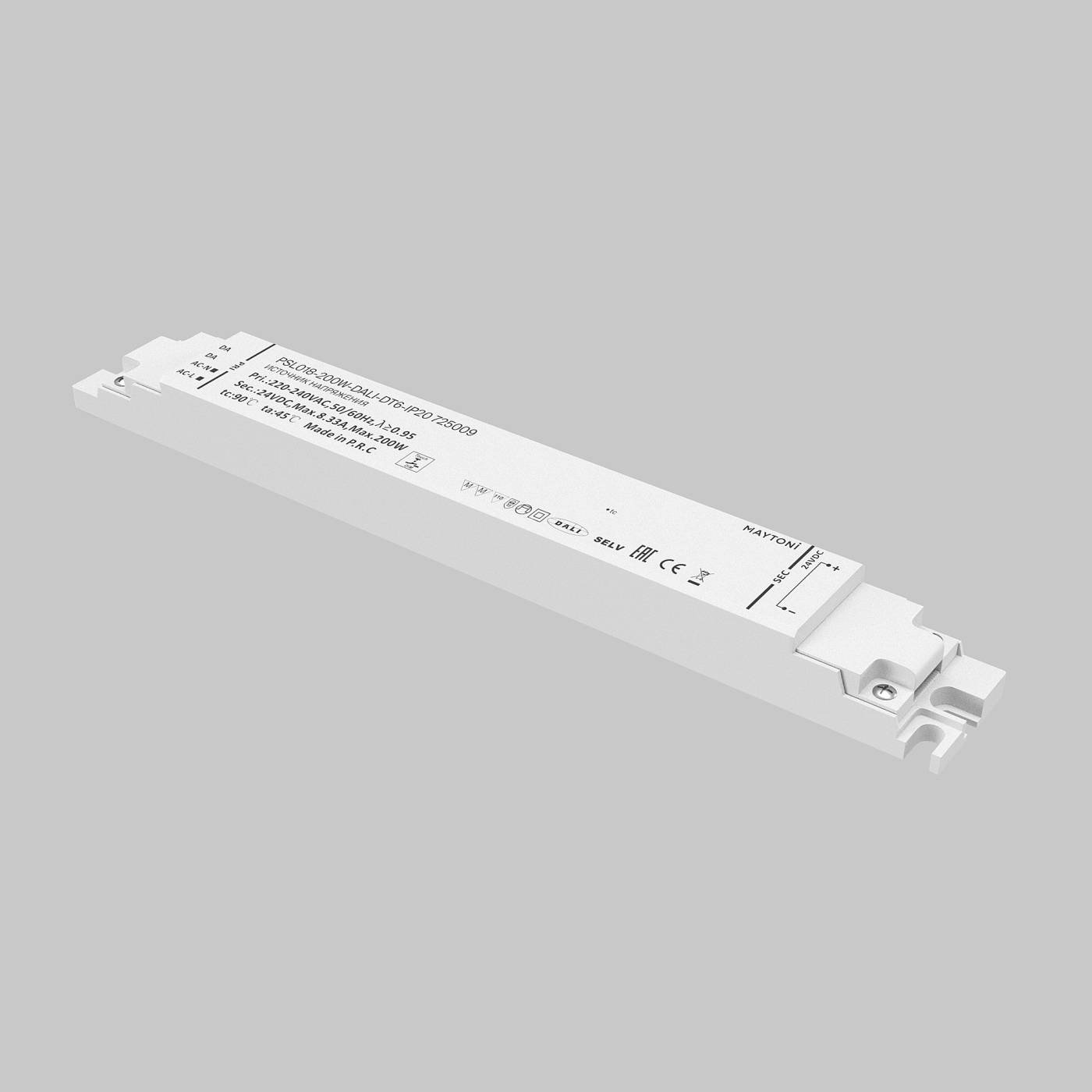 Источник напряжения 24В Dali DT6 200Вт IP 20 Maytoni Источники напряжения DALI 725009
