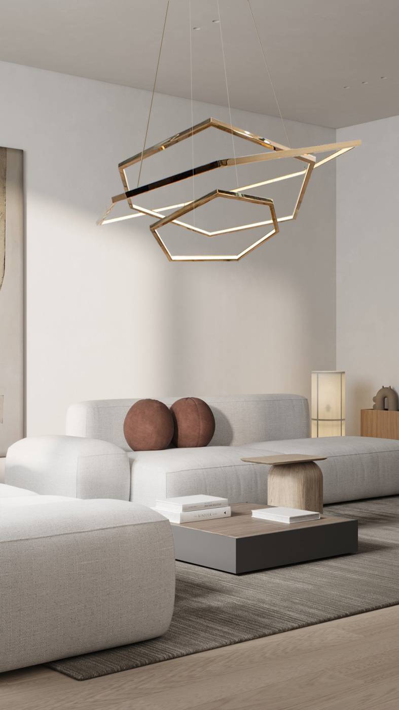 Подвесная люстра Milosh tendence Kosmina 0873CL-36PG