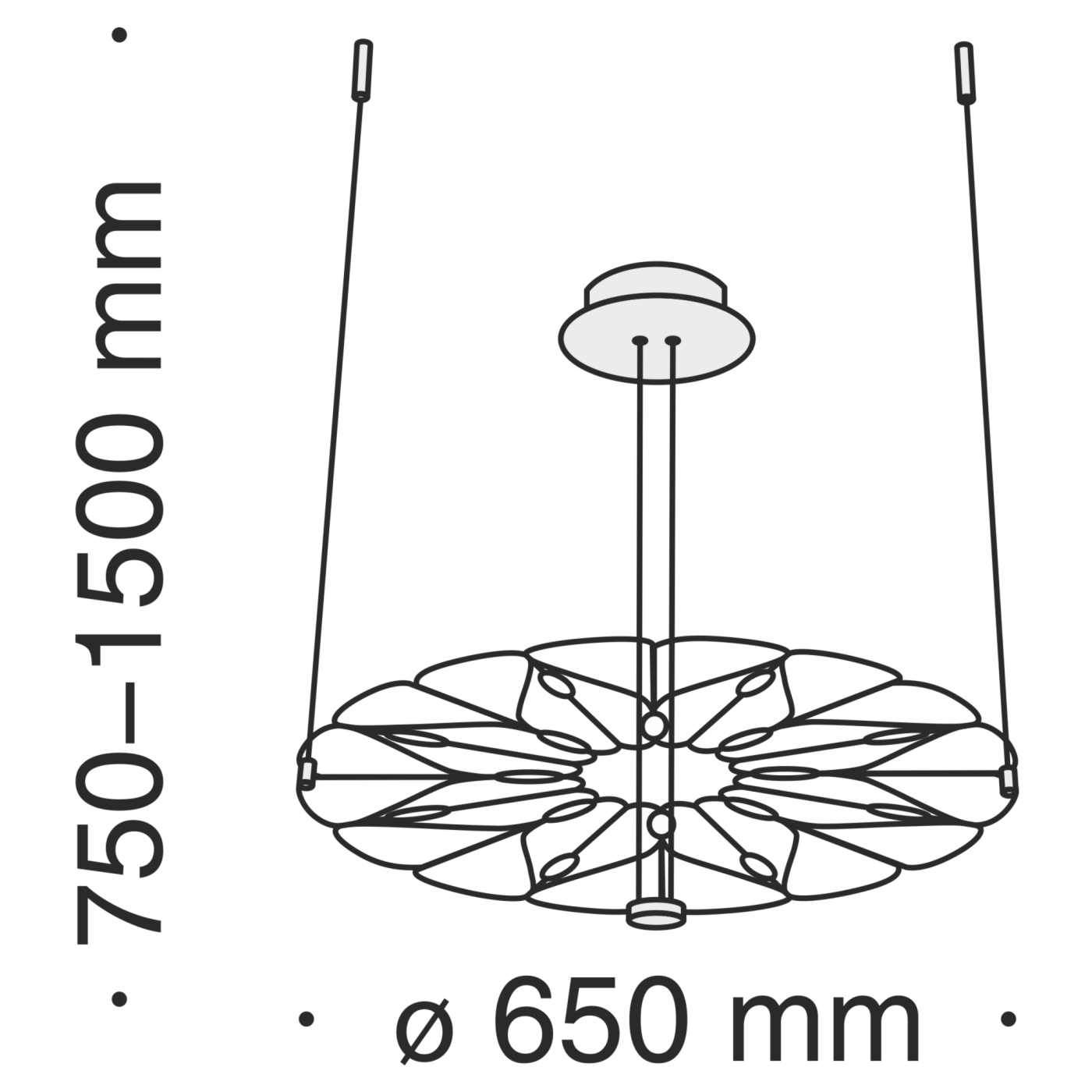 Светильник подвесной Maytoni Volare MOD037PL-L16B