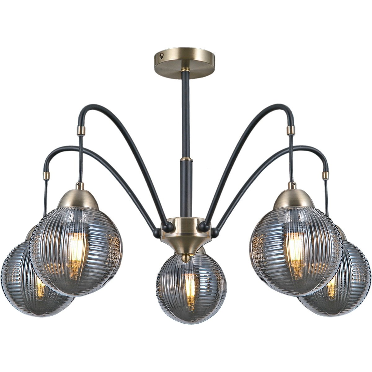 Потолочная люстра ILLUMICO IL0433-5PSQ-79 BK AB