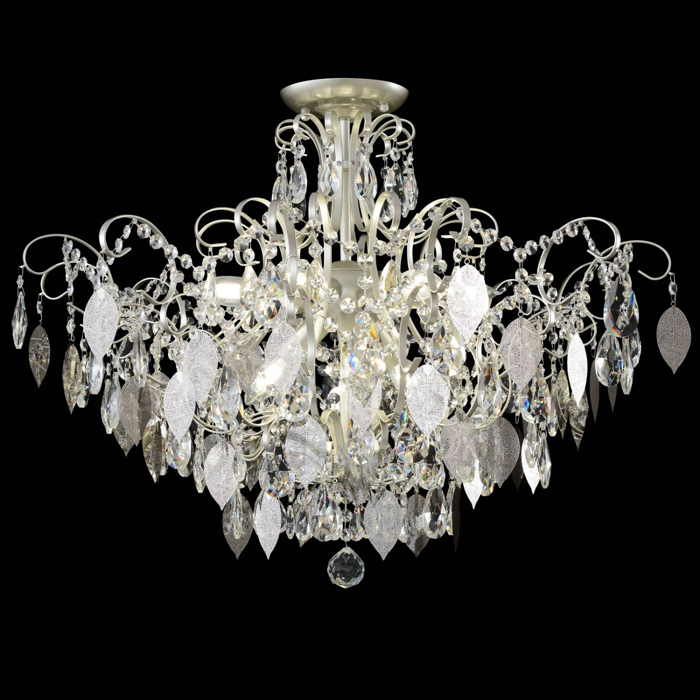 ESMIRALDA PL9 SILVER Потолочная люстра Crystal Lux Esmiralda ESMIRALDA PL9 SILVER