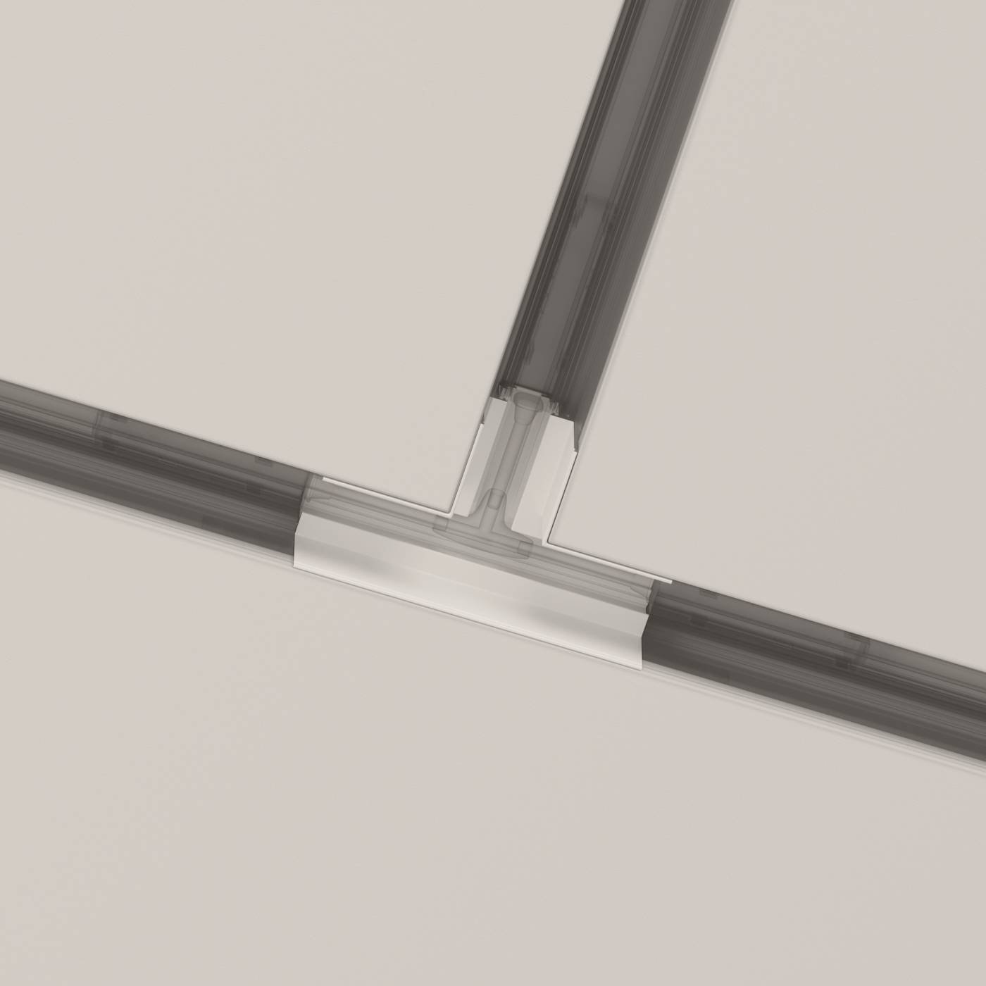 TRA010CT-42W Коннектор Т-образный Gravity встраиваемый Maytoni Accessories for tracks Gravity TRA010CT-42W