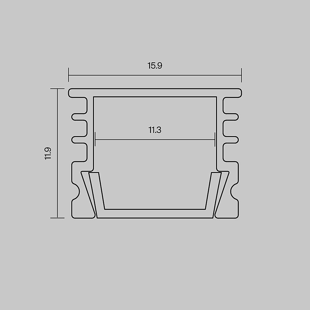 631012 Профиль Maytoni Накладной профиль 631012
