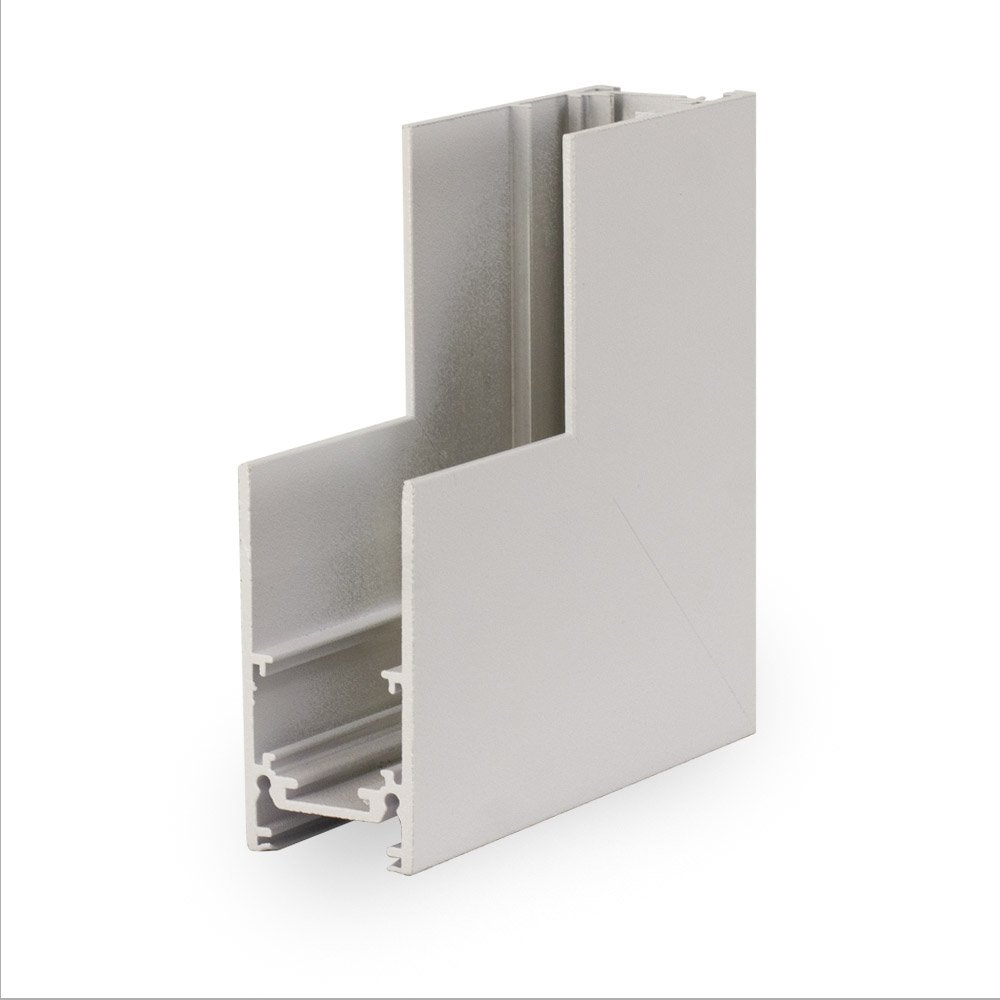 Коннектор для шинопровода AM Group MAGNET AM401 LL-20B 90° ВНУТРЕННИЙ WH