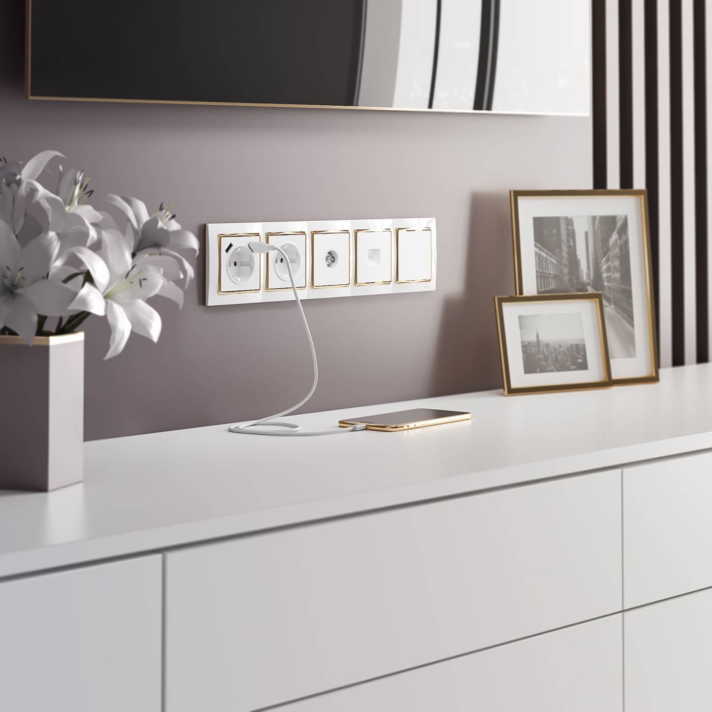 W1182001/ Телефонная розетка RJ-11 (белый) Розетка Werkel W1182001/ Телефонная розетка RJ-11 (белый)