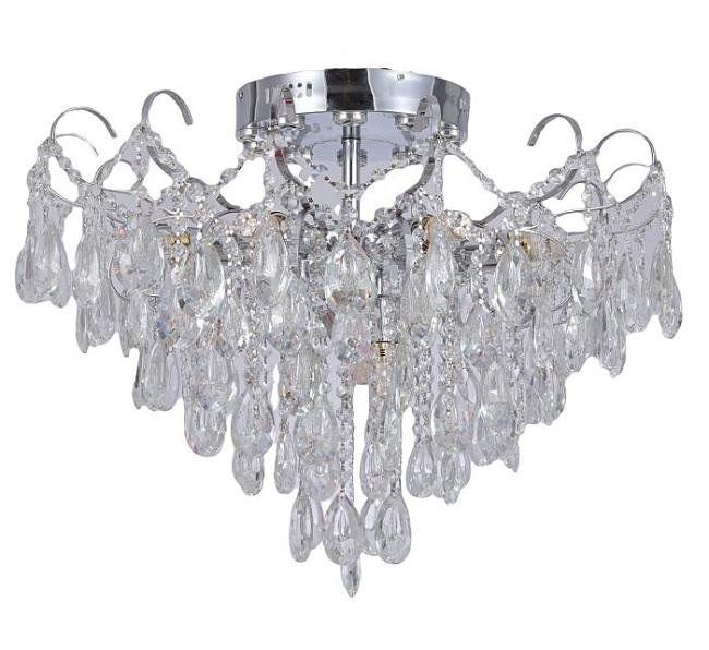 15506/9CR CL WTLED Потолочная люстра ЭкономСвет 15506 15506/9CR CL WTLED