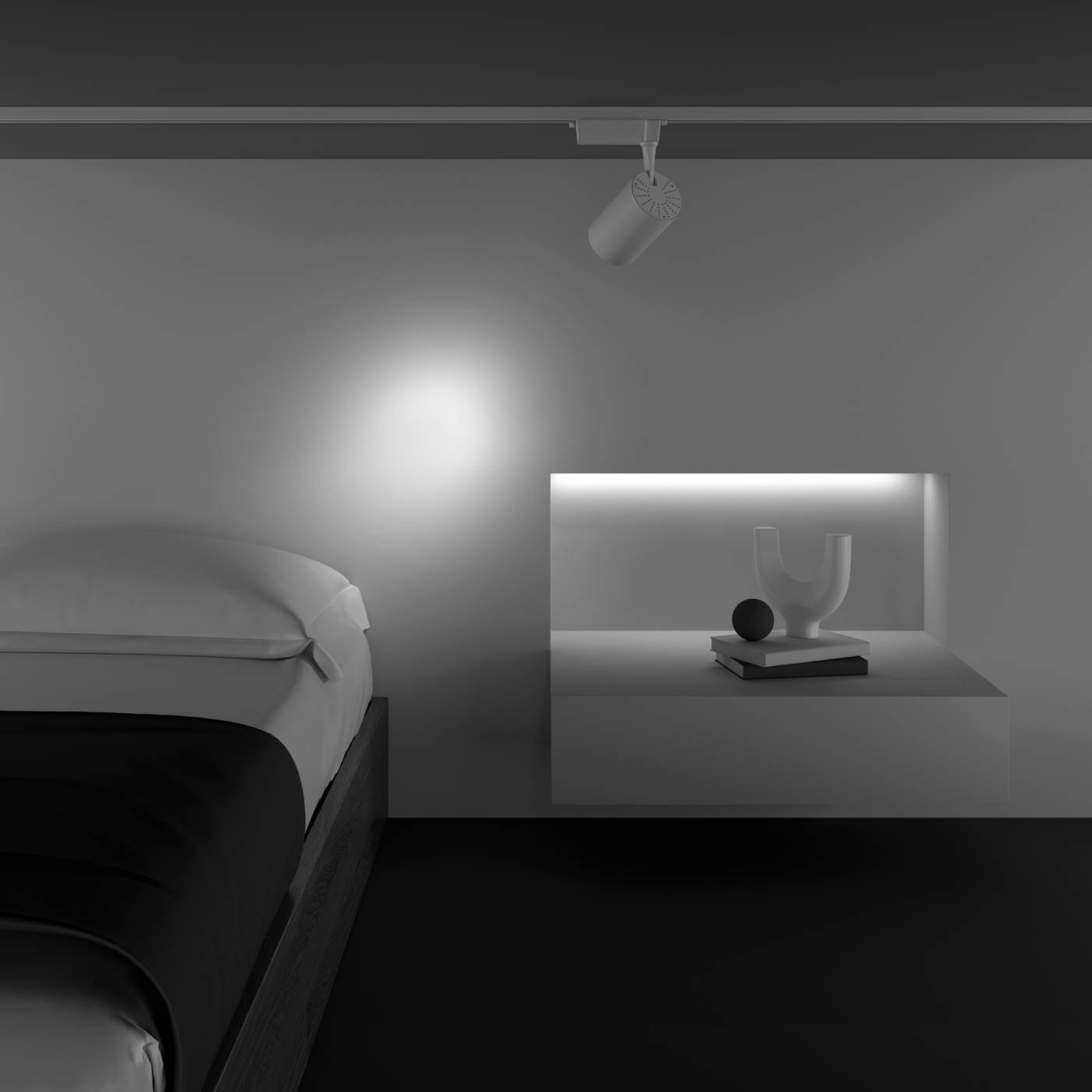 TR003-1-26W4K-S-W Трековый светильник Maytoni Vuoro TR003-1-26W4K-S-W