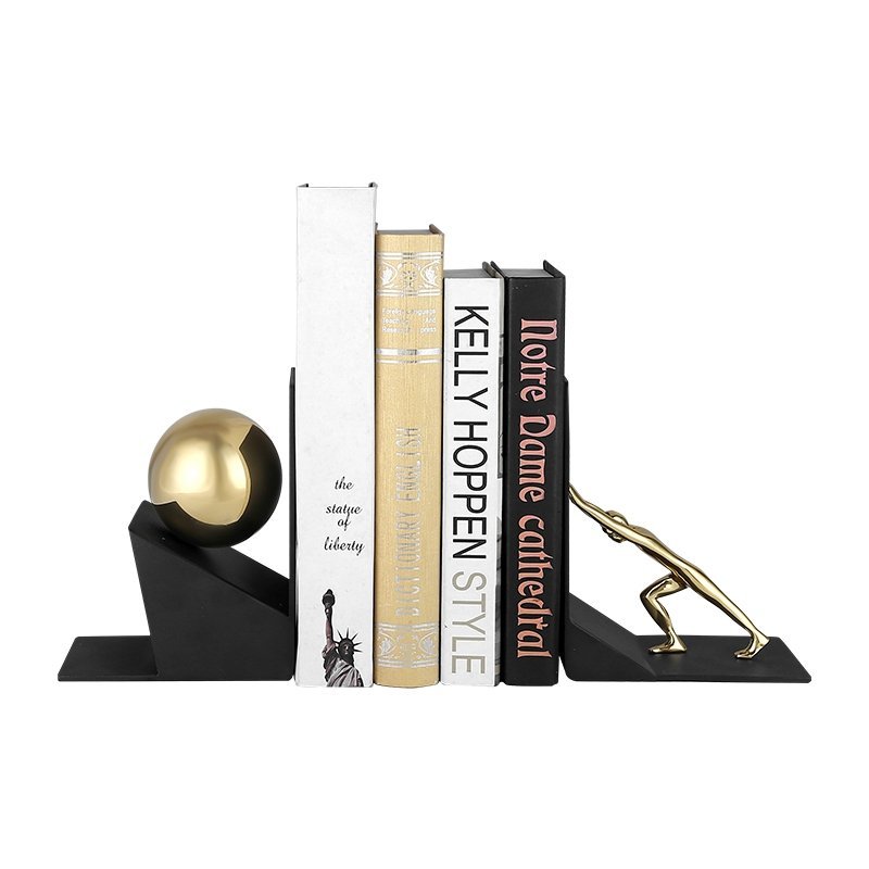 7298 GD BK Держатель для книг ArtHomeDecor GLOBAL WORK 7298 GOLD & BLACK