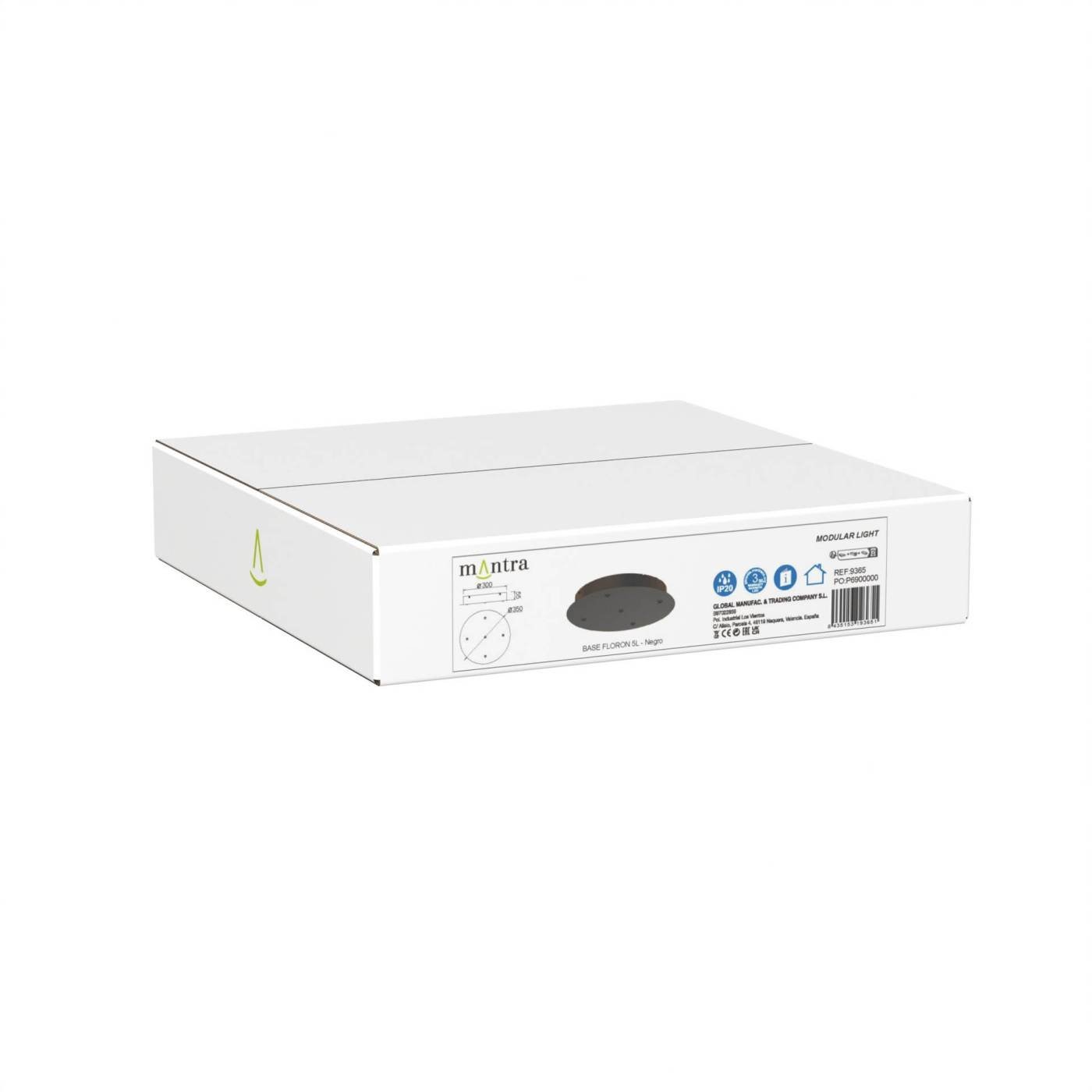 9365 Основание потолочное 5L MODULAR LIGHT FLORONES