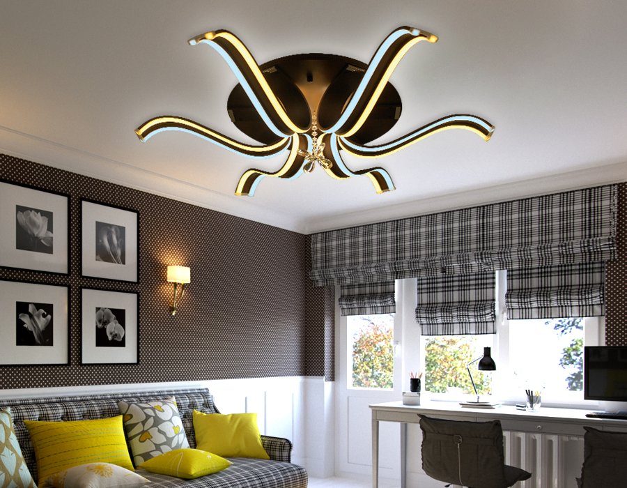 FL144 Потолочная люстра с пультом Line Ambrella FL144