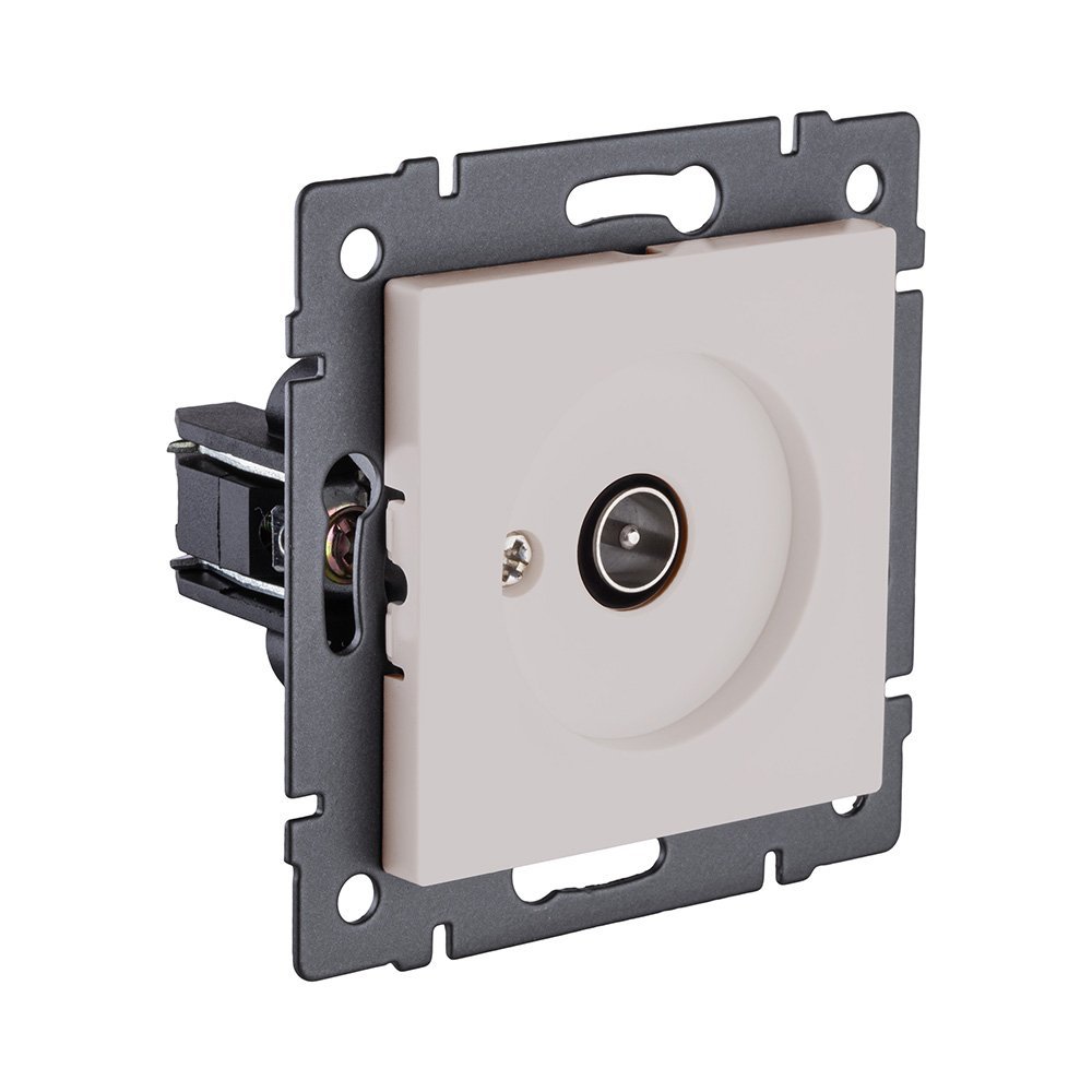 REA-007CM Розетка TV (папа), кашемир матовый Kollinger REA-007CM для Aspekt, Eleganz, Reflex
