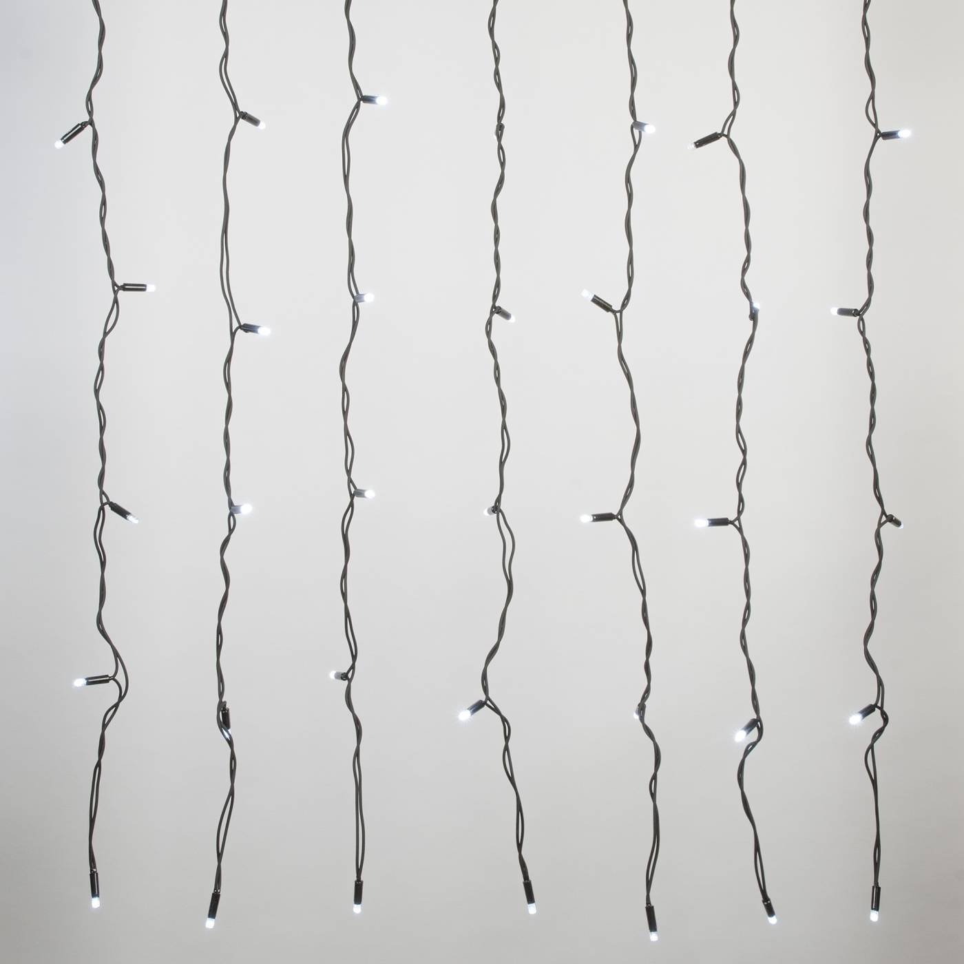 Занавес светодиодный с эффектом мерцания, 3х2м Uniel ULD-C3020-384/TBK WHITE IP67