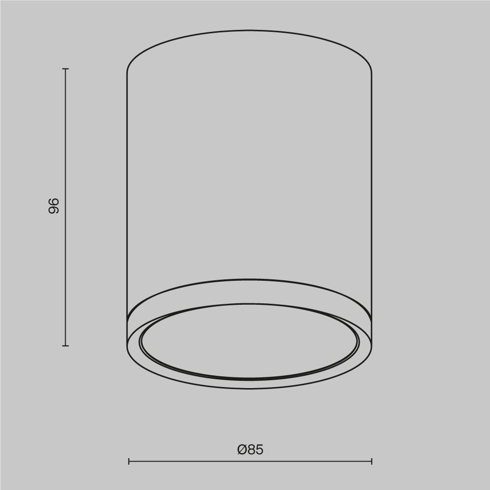 C086CM-GX53-MRD-W Накладной светильник Maytoni Hoop C086CM-GX53-MRD-W