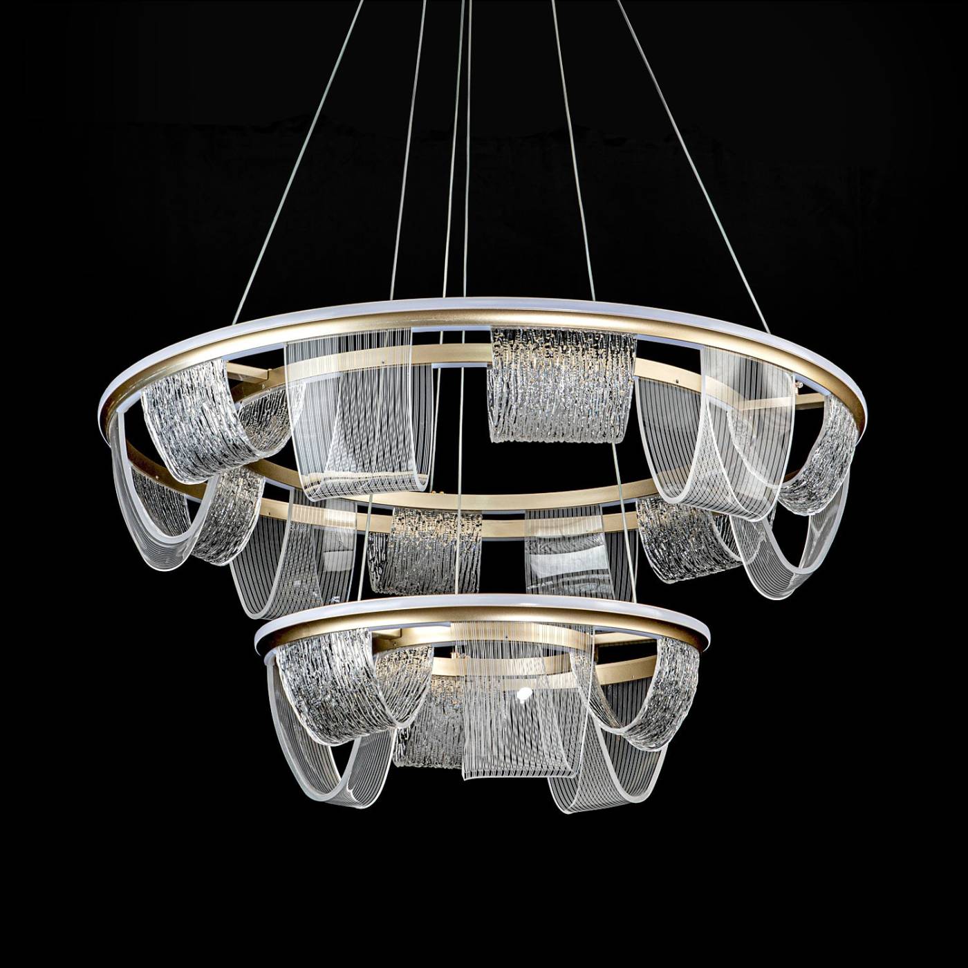 L7706-800-460 GD Подвесная люстра L LED4U L7706-800-460 GD