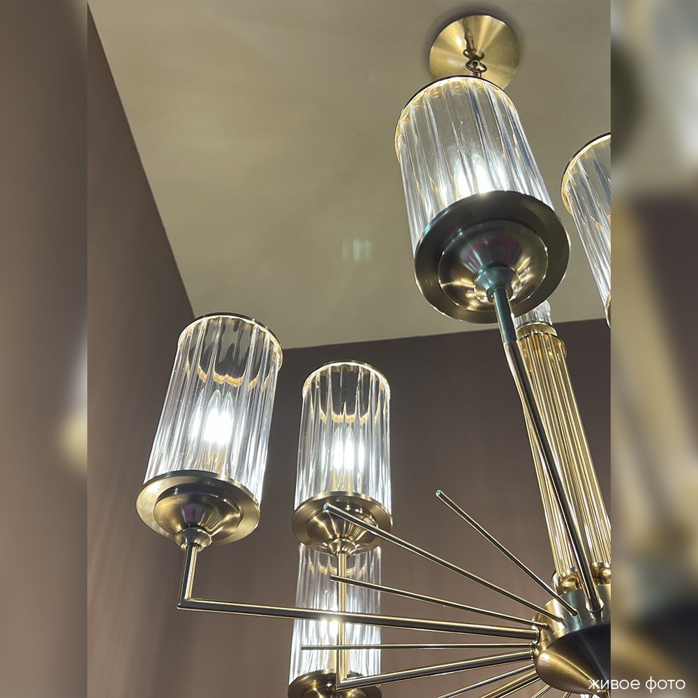 GLORIA SP9 BRASS Подвесная люстра Crystal Lux Gloria GLORIA SP9 BRASS