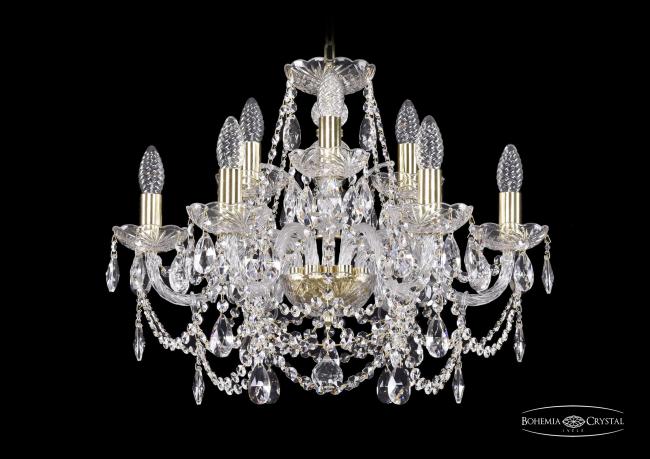 1411/6+3/195 G Подвесная хрустальная люстра 1411 Bohemia 1411/6+3/195 G
