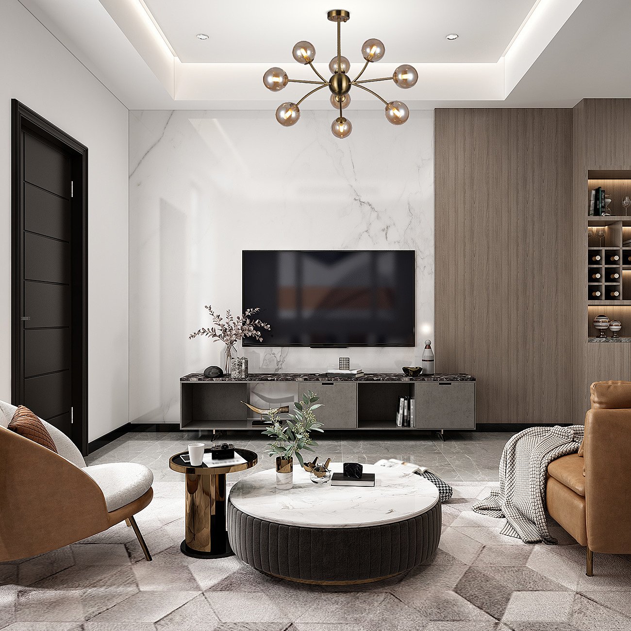 10164/9PL Copper Потолочная люстра Escada Infinity 10164/9PL Copper