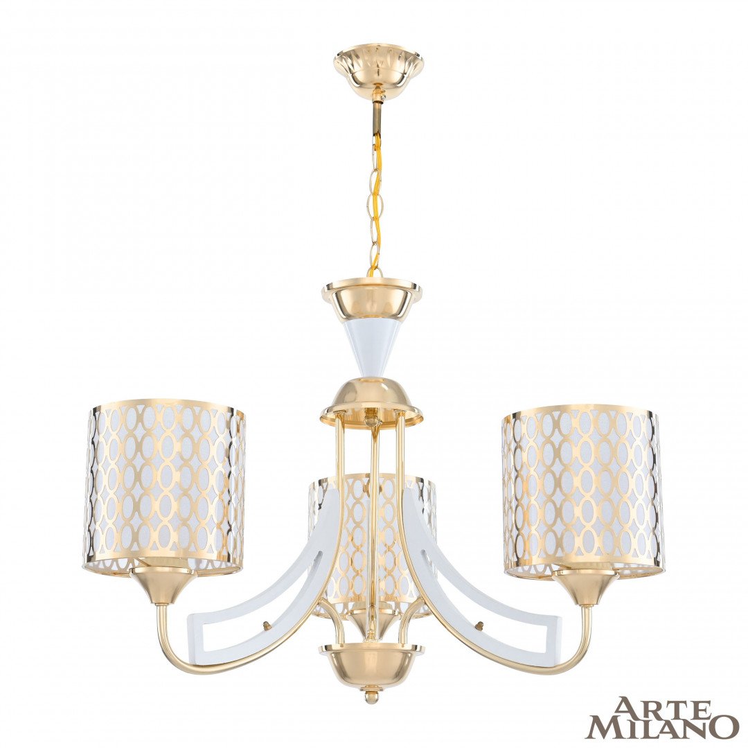 303387/3 Wh/Gd Подвесная люстра Arte Milano Florentia-3387 303387/3 Wh/Gd