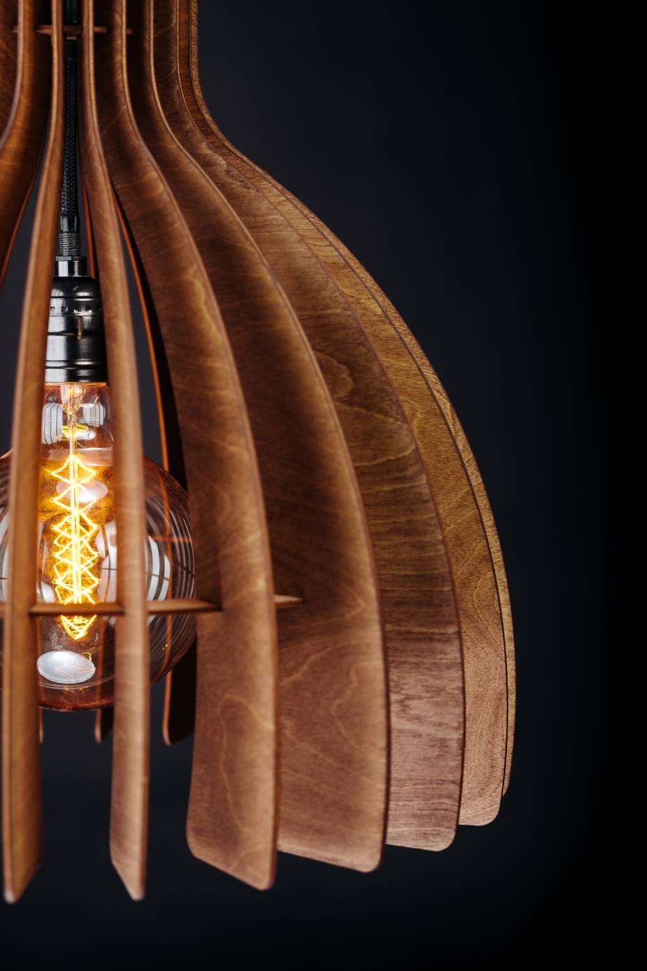 Светильник подвесной Woodshire Купол 2140b