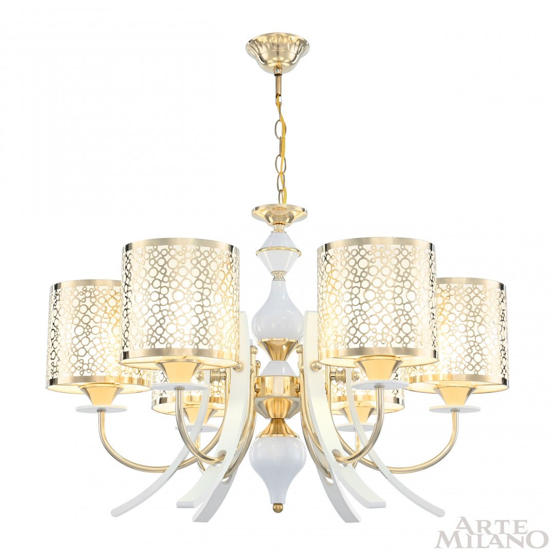 Подвесная люстра Arte Milano Florentia-6067 306067/6 Wh/Gd