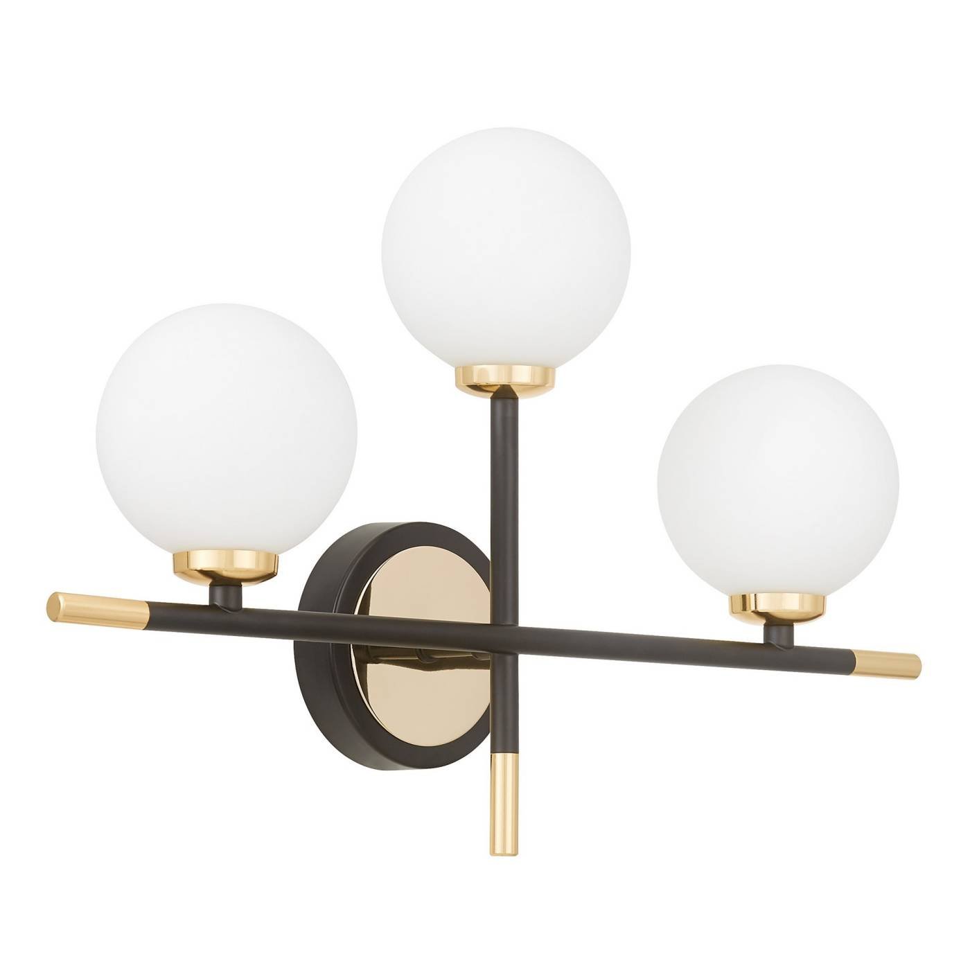 Настенное бра Lumina Deco LDW 6033N-3 BK+F.GD